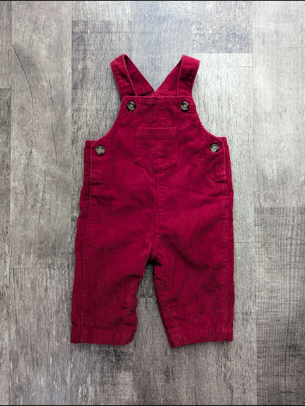 Carter's Corduroy Overalls in Deep Red